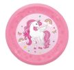 Unikornis Rainbow Colors micro prémium műanyag lapostányér 4 db-os szett 21 cm