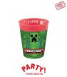 Minecraft micro prémium műanyag pohár szett 4 db-os 250ml