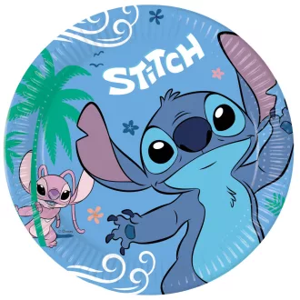 Disney Lilo és Stitch, A csillagkutya Angel papírtányér 8 db-os 23cm FSC