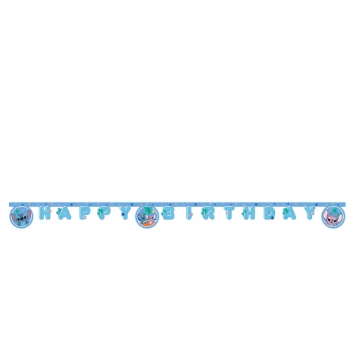 Disney Lilo és Stitch, A csillagkutya Angel Happy Birthday felirat FSC 2m
