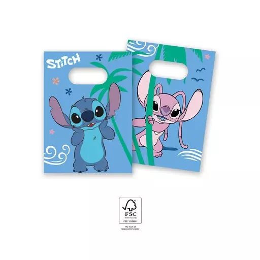 Disney Lilo és Stitch, A csillagkutya Angel papír ajándéktasak 4 db-os