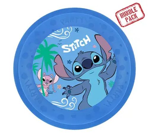 Disney Lilo és Stitch, A csillagkutya Angel micro prémium műanyag lapostányér 4 db-os szett 21cm