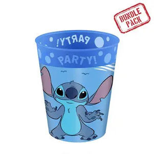 Disney Lilo és Stitch, A csillagkutya Angel micro prémium műanyag pohár szett 4 db-os 250ml