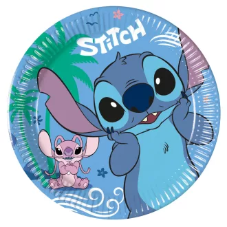 Disney Lilo és Stitch, A csillagkutya Angel papírtányér 8 db-os 20cm FSC