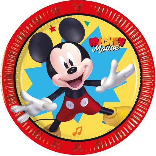 Disney Mickey Jump Into Fun papírtányér 8 db-os 20 cm FSC