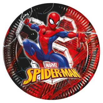 Pókember World of Webs papírtányér 8 db-os 23cm FSC