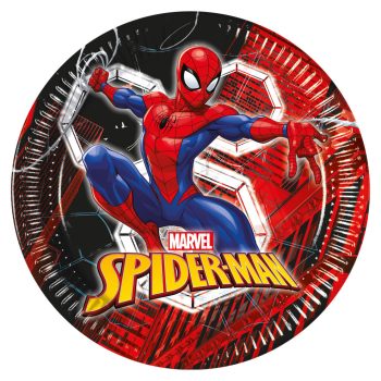 Pókember World of Webs papírtányér 8 db-os 23cm FSC