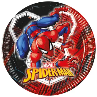 Pókember World of Webs papírtányér 8 db-os 20cm FSC