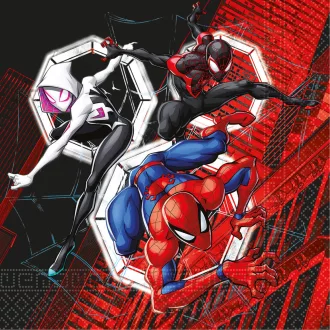 Pókember World of Webs szalvéta 20 db-os 33x33 cm FSC