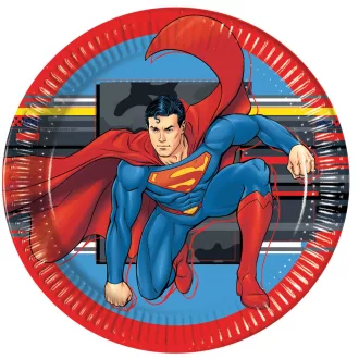 Superman Krypton papírtányér 8 db-os 23cm FSC