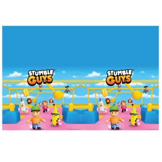 Stumble Guys Chaos Runner műanyag asztalterítő 120x180cm