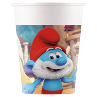 Hupikék törpikék Joyful papír pohár 8 db-os 200ml FSC