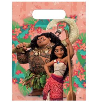   Disney Vaiana Sailing Spirit műanyag ajándéktasak, ajándékzacskó 6 db-os