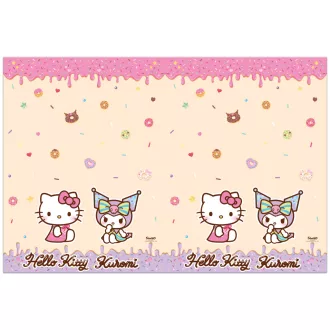 Hello Kitty Kuromi műanyag asztalterítő 120x180cm