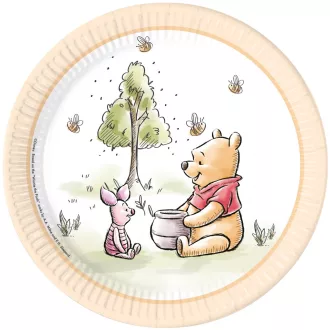 Disney Micimackó Loves Nature papírtányér 8 db-os 23cm FSC