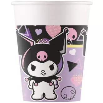 Hello Kitty Kuromi Pop Art papír pohár 8 db-os 200ml FSC