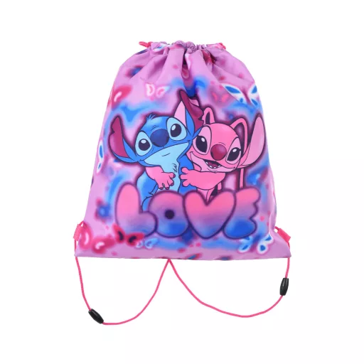 Disney Lilo és Stitch, A csillagkutya Love sporttáska, tornazsák 37cm