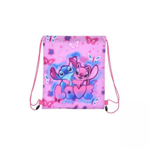 Disney Lilo és Stitch, A csillagkutya Love sporttáska, tornazsák 37cm