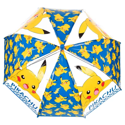 Pokémon Electric gyerek átlátszó esernyő 72 cm