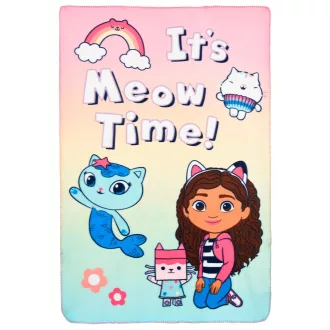 Gabi babaháza Meow Time polár takaró 100x150 cm