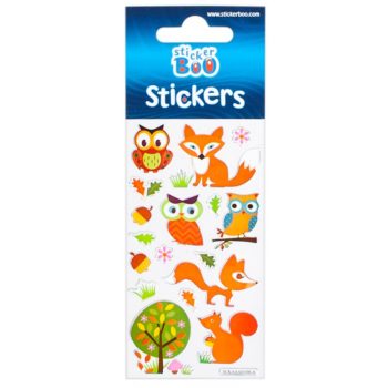 Állatos matrica ezüst díszítéssel