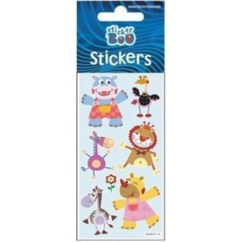 Állatos matrica ezüst díszítéssel