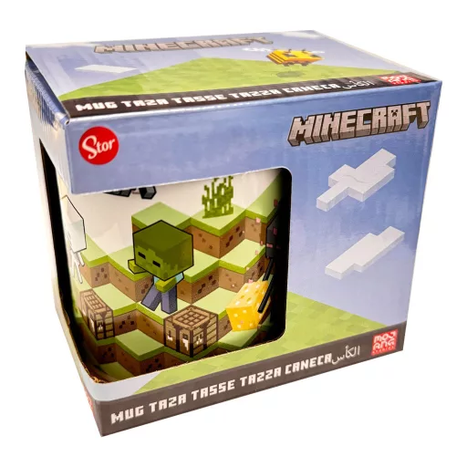 Minecraft TNT Boom porcelán bögre 325 ml Díszdobozban