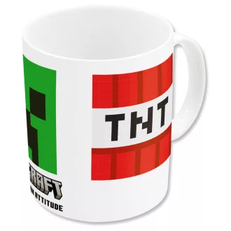 Minecraft Adaptation porcelán bögre 325 ml Díszdobozban