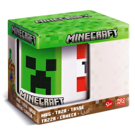 Minecraft Adaptation porcelán bögre 325 ml Díszdobozban