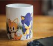Sonic, a sündisznó Power Trio porcelán bögre 325 ml Díszdobozban