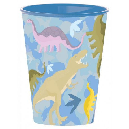 Dinoszaurusz pohár, műanyag