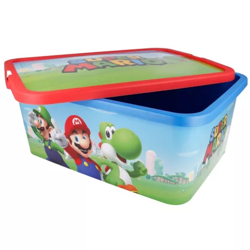 Super Mario műanyag tároló doboz 13 L