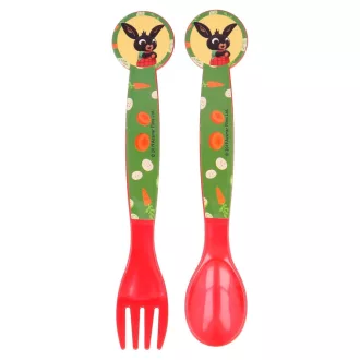 Bing műanyag evőeszköz készlet - 2 darabos