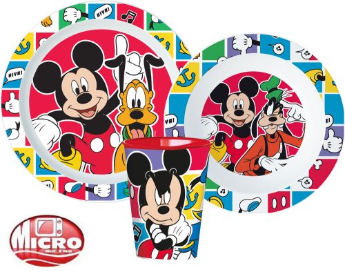 Disney Mickey Better Together étkészlet, micro műanyag szett