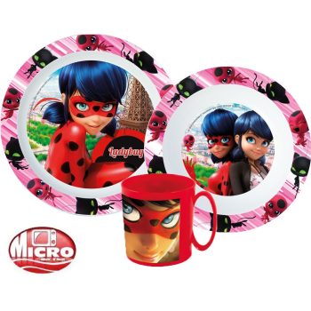   Katicabogár és Fekete macska kalandjai étkészlet, micro műanyag szett