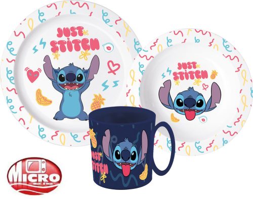 Disney Lilo és Stitch Palms étkészlet, micro műanyag szett