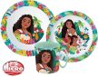 Disney Vaiana étkészlet, micro műanyag szett bögrével 350ml