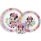 Disney Minnie Spring étkészlet, micro műanyag szett bögrével 265 ml