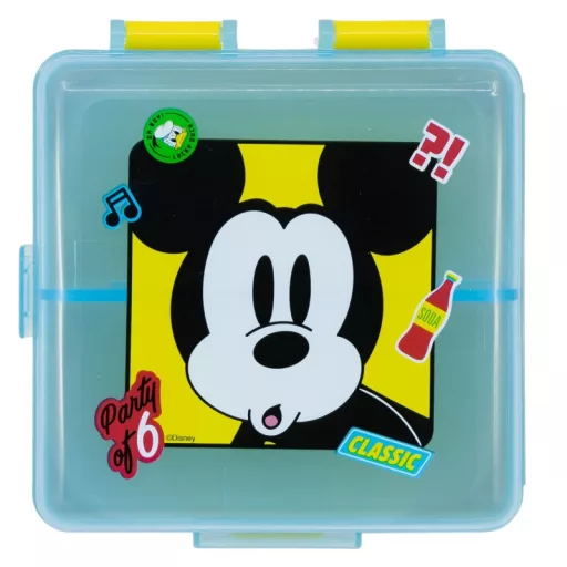 Disney Mickey Fun-Tastic több rekeszes uzsonnás doboz, szendvicsdoboz
