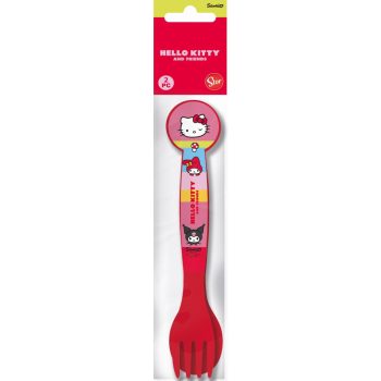   Hello Kitty and Friends műanyag evőeszköz készlet - 2 darabos