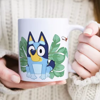 Bluey Leaves porcelán bögre 235 ml Díszdobozban