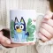 Bluey Leaves porcelán bögre 235 ml Díszdobozban