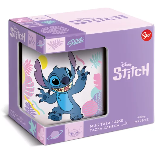 Disney Lilo és Stitch, A csillagkutya Hawaian porcelán bögre 325 ml Díszdobozban