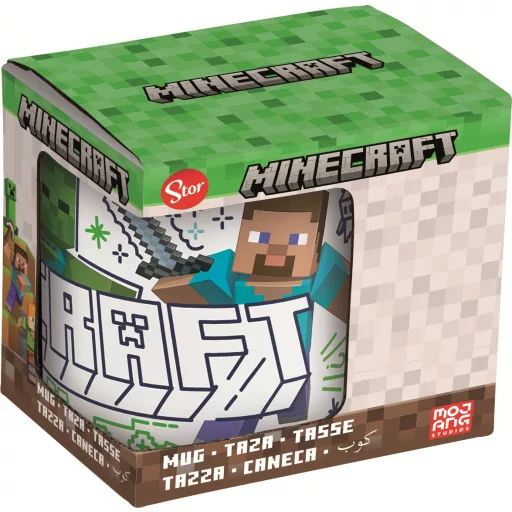 Minecraft Explore More porcelán bögre 235 ml Díszdobozban