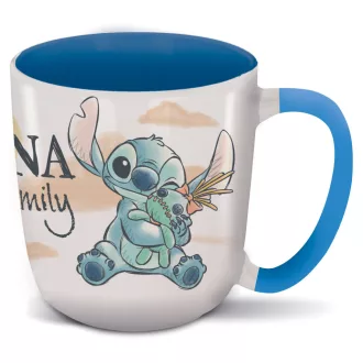 Disney Lilo és Stitch, A csillagkutya Ohana Elite porcelán bögre 380 ml Díszdobozban