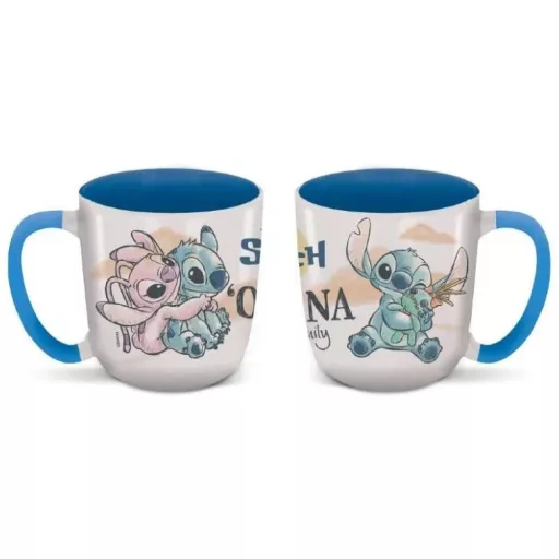 Disney Lilo és Stitch, A csillagkutya Ohana Elite porcelán bögre 380 ml Díszdobozban